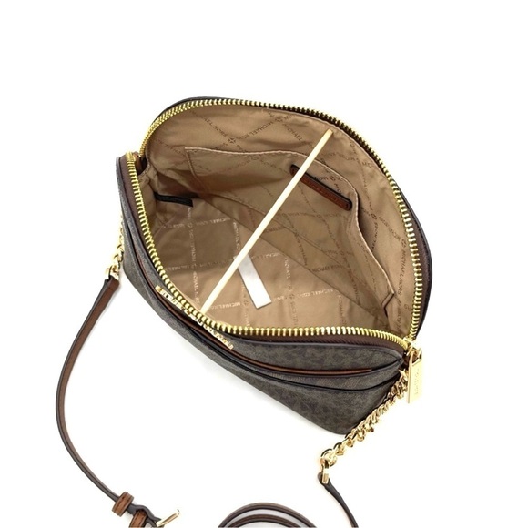 Michael Kors Medium Dome Crossbody Bag & Trifold Wallet Brown (NWT) - Picture 9 of 13